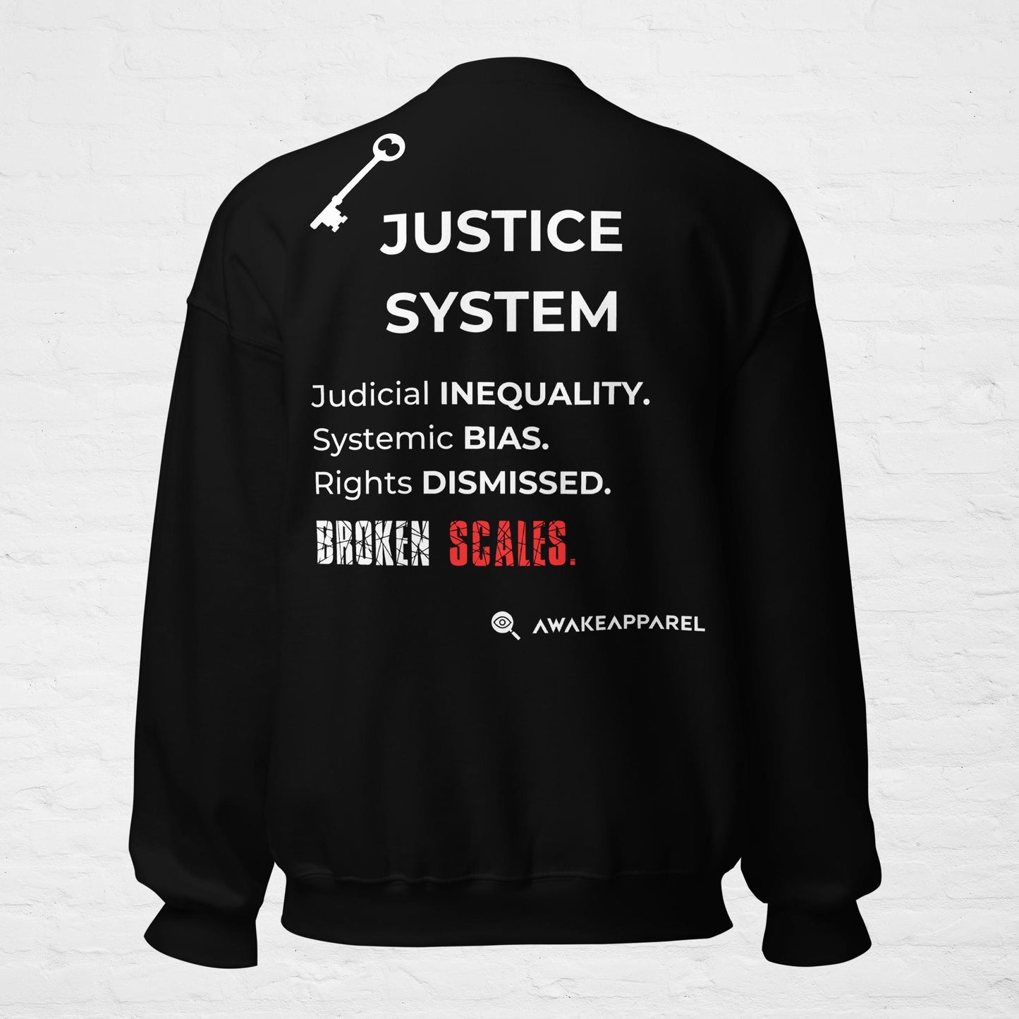 Colección KYE: Sistema de justicia - Sudadera unisex