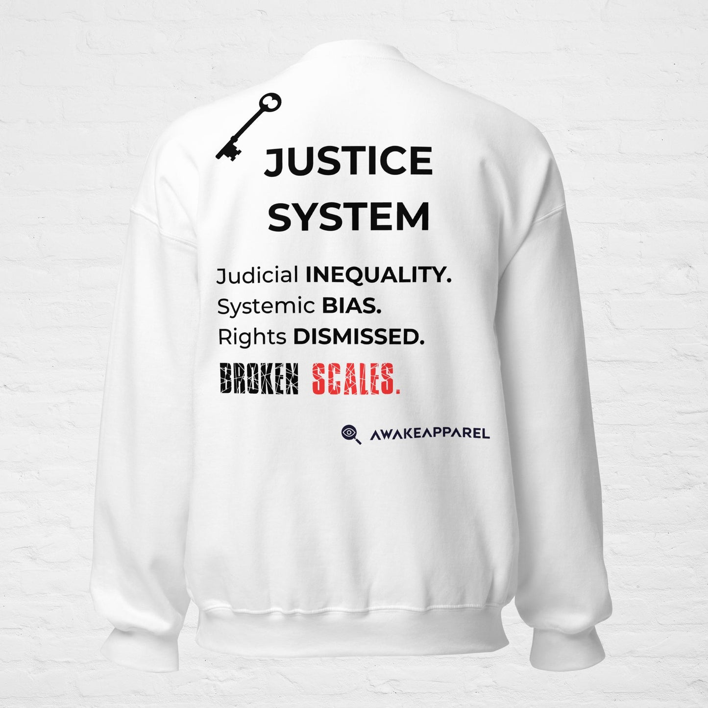 Colección KYE: Sistema de justicia - Sudadera unisex