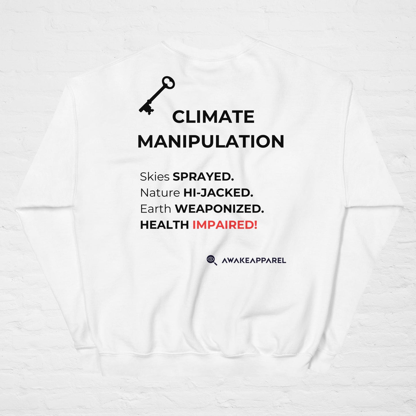 Collection KYE : Manipulation climatique – Unisexe – Sweat-shirt