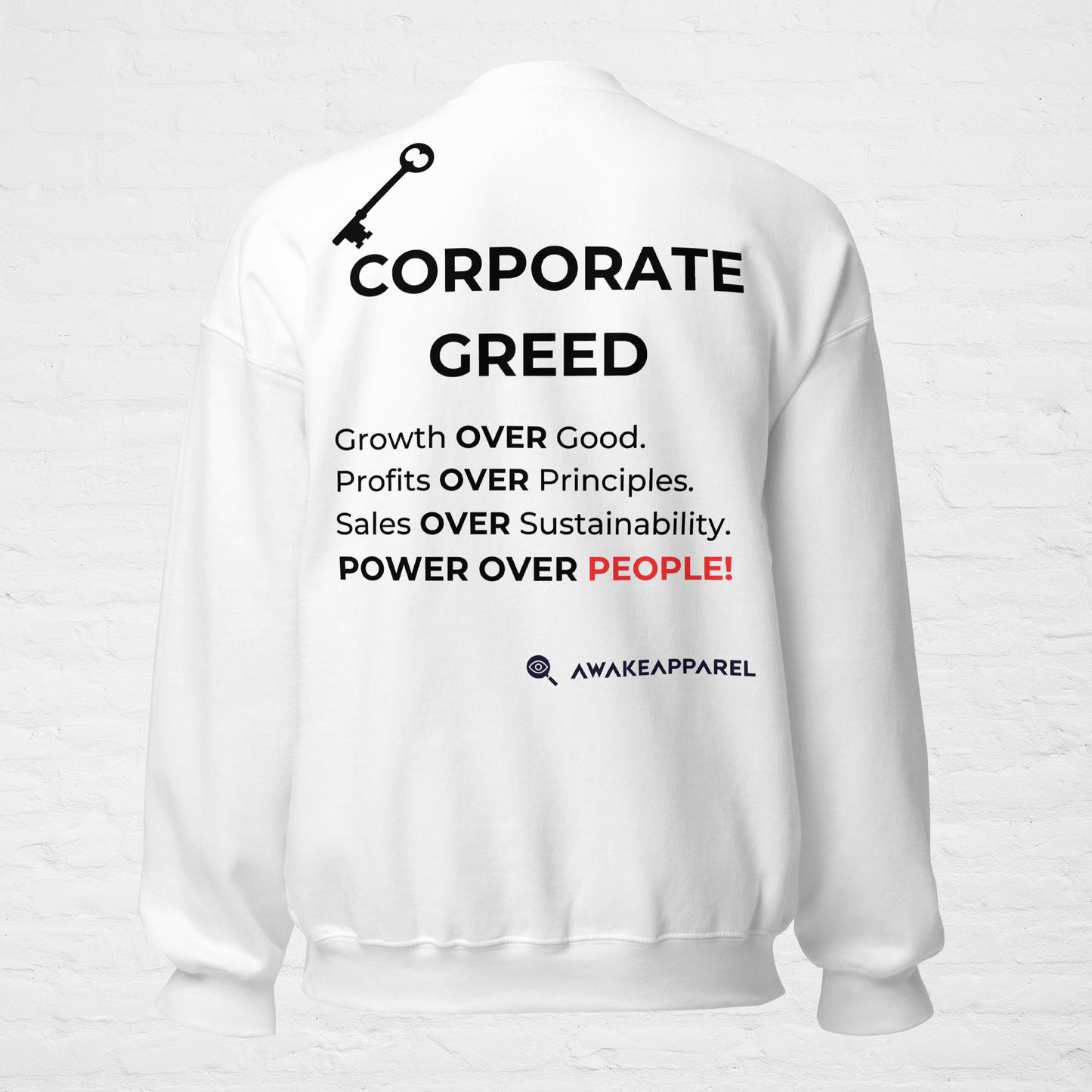 Collection KYE : Corporate Greed – Sweat à capuche