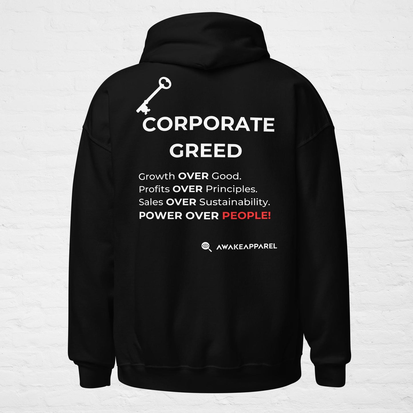 Collection KYE : Corporate Greed – Sweat à capuche