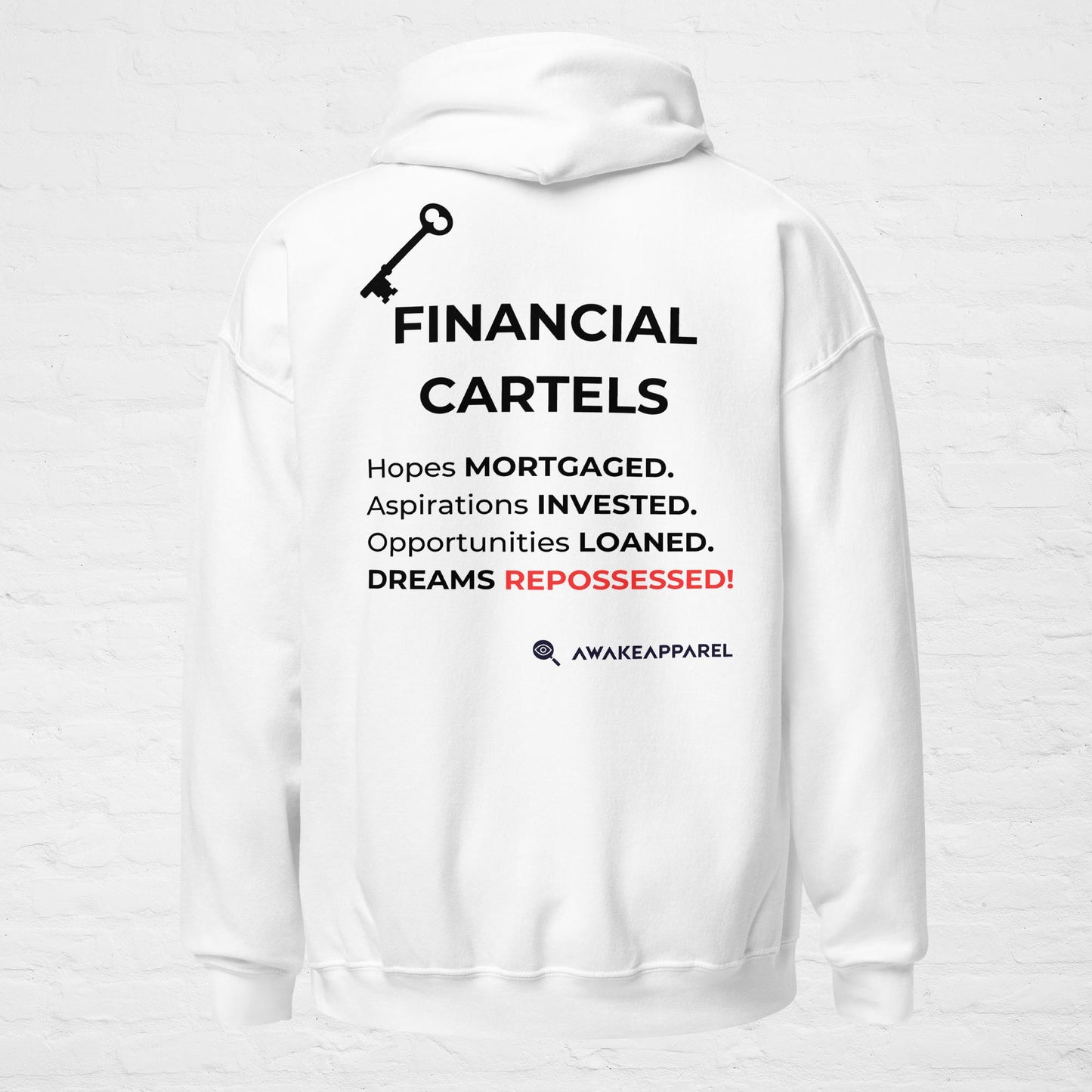 Collection KYE : Cartels financiers – Unisexe – Sweat à capuche