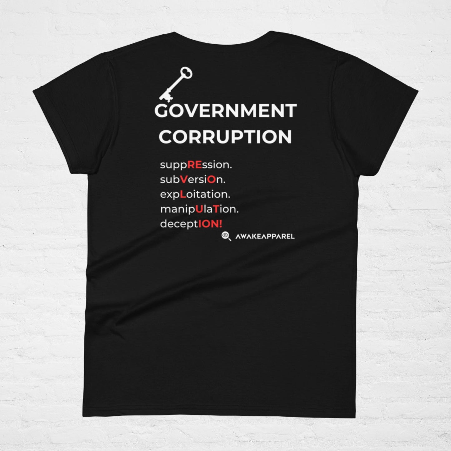 Colección KYE: Corrupción gubernamental - Camiseta - Mujer